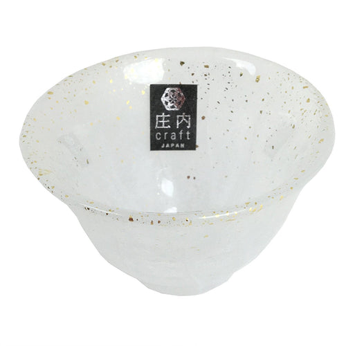 From Japan Shounai Sakazuki Glass Cold Sake Cup White