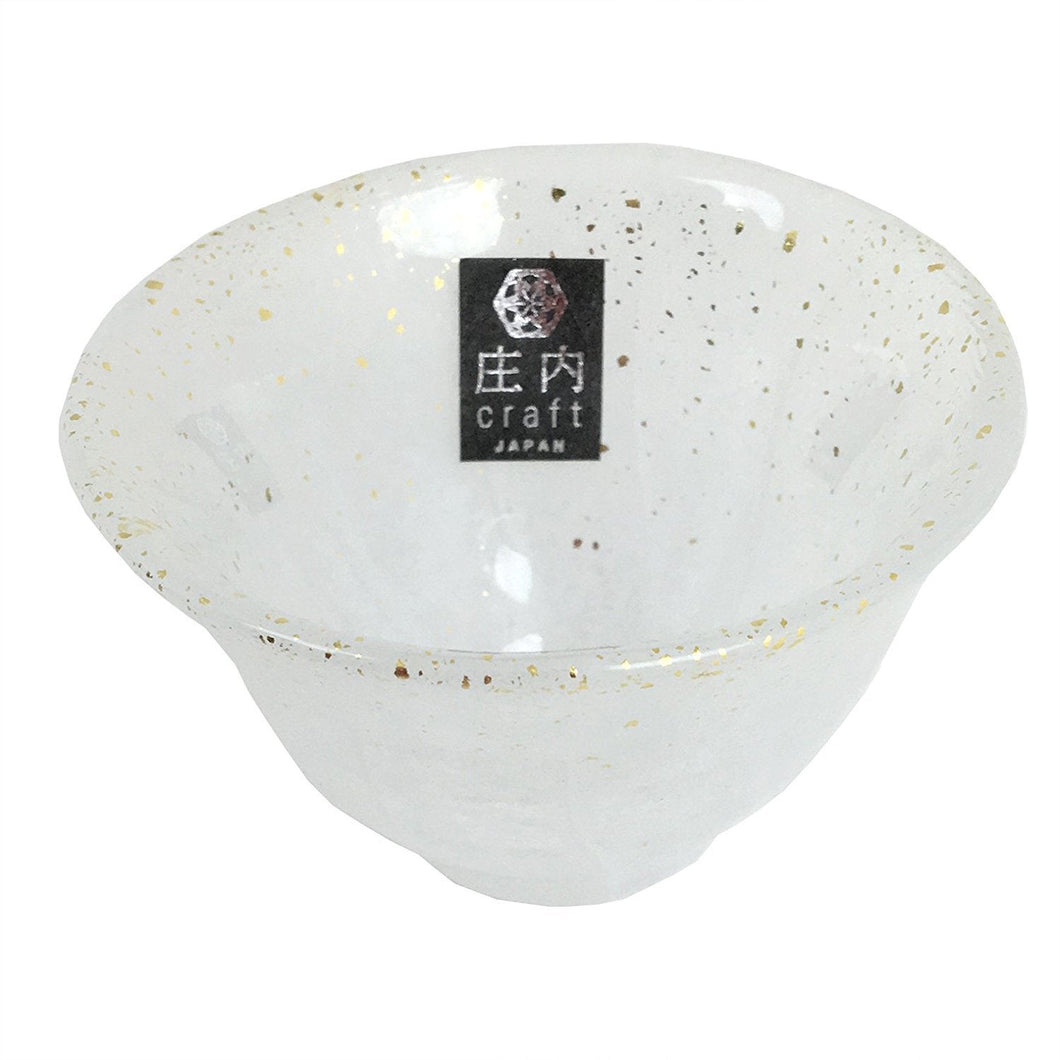 From Japan Shounai Sakazuki Glass Cold Sake Cup White