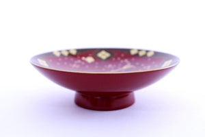 From Japan Sakazuki Sake Cup Aizu Lacquer Ware with Stand