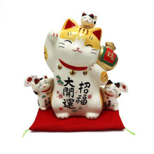 Load image into Gallery viewer, From Japan Beckoning Waving Lucky Cat Maneki Neko Piggy Money Bank