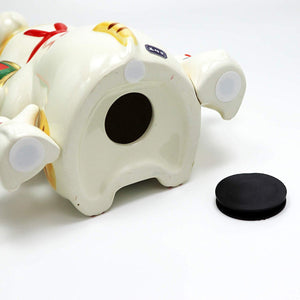 From Japan Beckoning Waving Lucky Cat Maneki Neko Piggy Money Bank