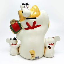 Load image into Gallery viewer, From Japan Beckoning Waving Lucky Cat Maneki Neko Piggy Money Bank