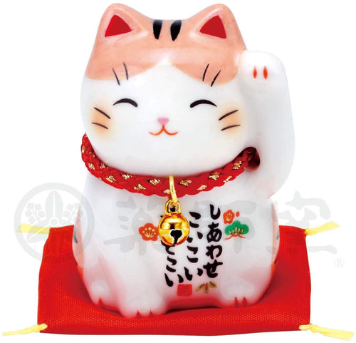 From Japan Beckoning Lucky Cat for Good Luck Manekineko Maneki Neko 7535