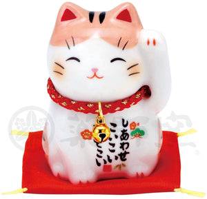 From Japan Beckoning Lucky Cat for Good Luck Manekineko Maneki Neko 7535