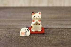 From Japan Beckoning Waving Lucky Cat Maneki Neko for Happiness