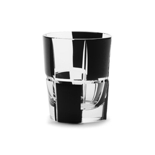 From Japan Glass Cold Sake Cup Sakazuki Edo Kiriko Black