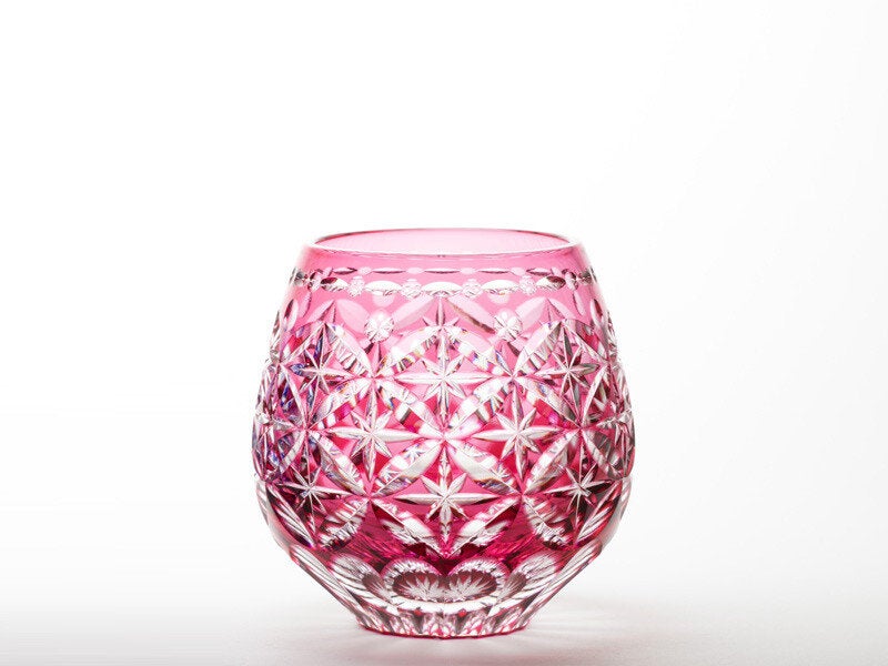 From Japan Glass Cold Sake Cup Edo Kiriko