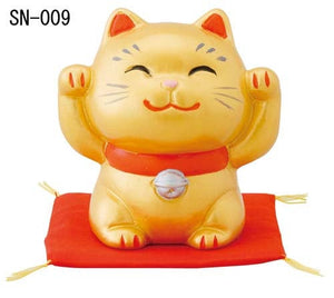 From Japan Beckoning Waving Lucky Cat for Money Luck Maneki Neko SN-009