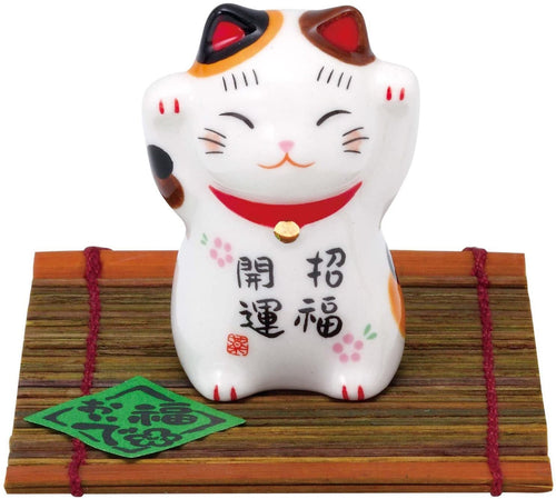 From Japan Beckoning Waving Lucky Cat Maneki Neko for Chopstick Rest 7579-2