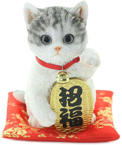 From Japan Japanese Maneki Neko Ornament Figurine for Good Luck Saba-Tora
