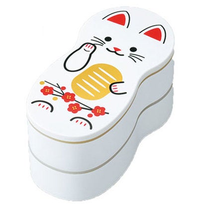 From Japan Lucky Cat Maneki Neko Lunch Bento Box