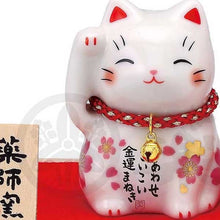 Load image into Gallery viewer, From Japan Beckoning Waving Lucky Cat for Good Luck Maneki Neko 7819